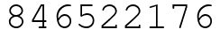Число 846522176.
