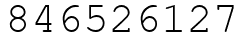 Число 846526127.