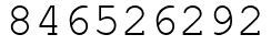 Число 846526292.