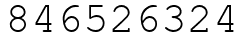 Число 846526324.