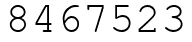 Число 8467523.
