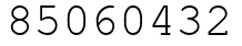 Число 85060432.