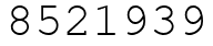 Число 8521939.