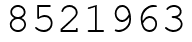 Число 8521963.