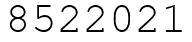 Число 8522021.