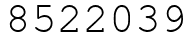 Число 8522039.