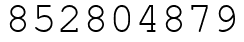 Число 852804879.