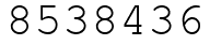 Число 8538436.