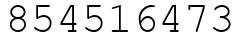 Число 854516473.