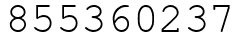 Число 855360237.