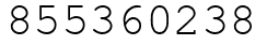Число 855360238.