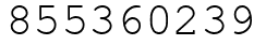 Число 855360239.