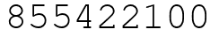 Число 855422100.