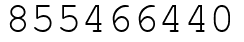 Число 855466440.