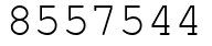 Число 8557544.