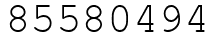 Число 85580494.