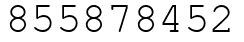 Число 855878452.