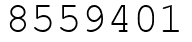 Число 8559401.