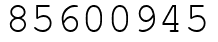 Число 85600945.