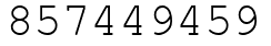 Число 857449459.