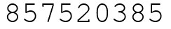 Число 857520385.