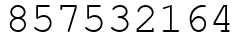 Число 857532164.
