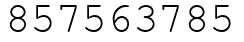 Число 857563785.