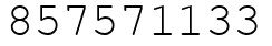 Число 857571133.
