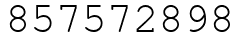 Число 857572898.