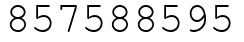 Число 857588595.