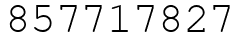 Число 857717827.