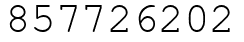 Число 857726202.