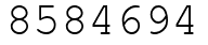 Число 8584694.