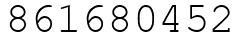 Число 861680452.