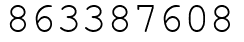 Число 863387608.
