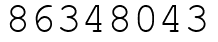 Число 86348043.
