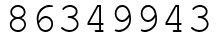 Число 86349943.