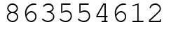 Число 863554612.