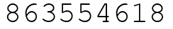 Число 863554618.