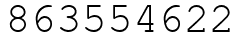 Число 863554622.