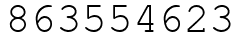 Число 863554623.