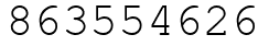 Число 863554626.