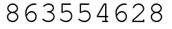 Число 863554628.