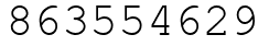 Число 863554629.
