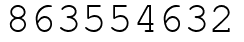 Число 863554632.