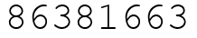 Число 86381663.