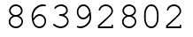 Число 86392802.