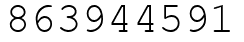Число 863944591.