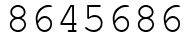 Число 8645686.
