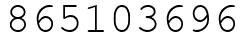 Число 865103696.
